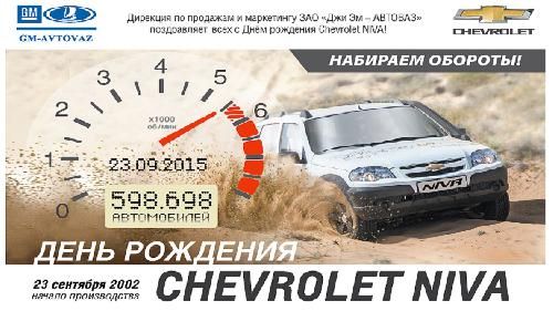 День рождения Chevrolet NIVA!