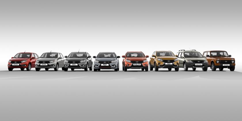 Результаты продаж автомобилей LADA в апреле