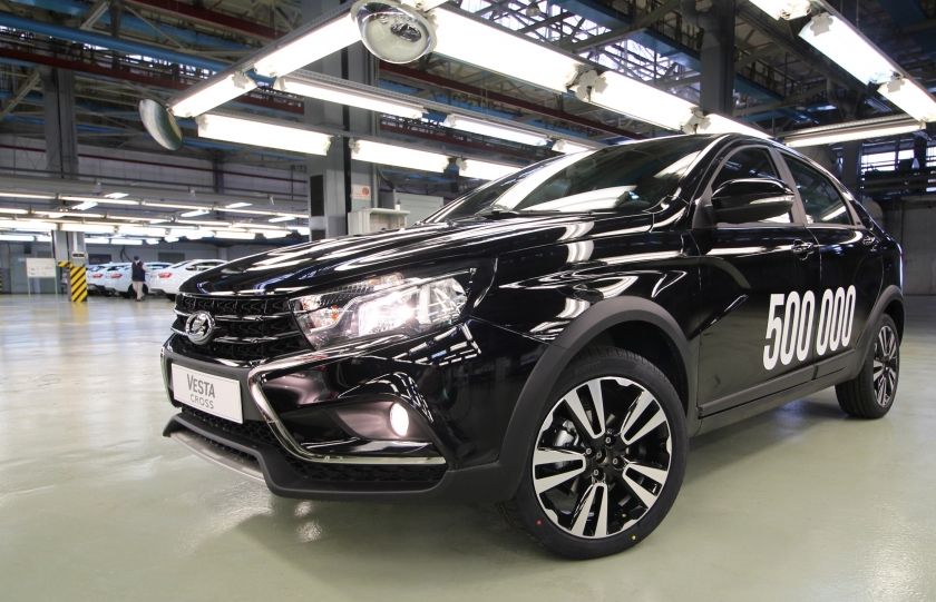 Выпущена 500-тысячная LADA Vesta